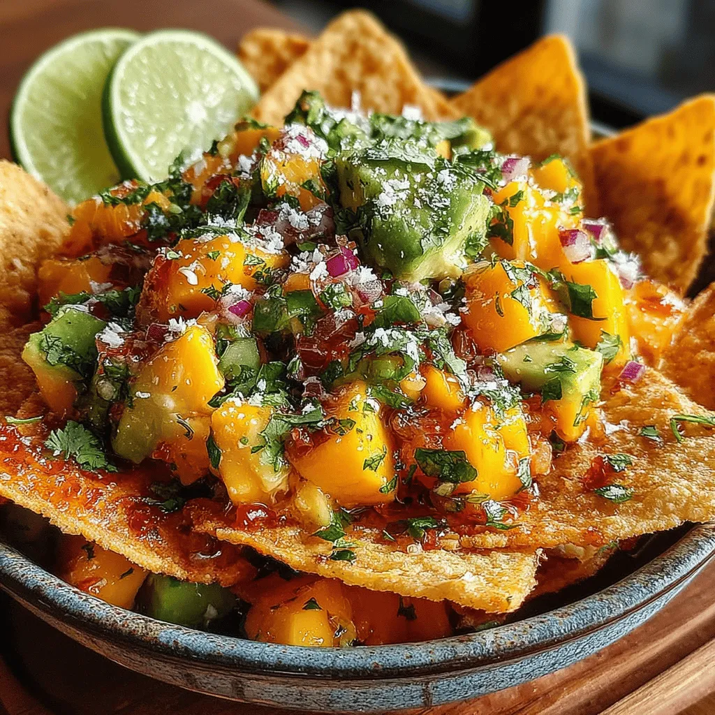 To create the perfect Tropical Fiesta Mango Avocado Salsa, the technique used to combine the ingredients is crucial. You want to ensure that the avocado remains intact, providing that creamy texture without turning into a mushy mix. Begin by dicing your avocados and mangoes into uniform pieces. This not only aids in even mixing but also enhances the visual appeal of the salsa.