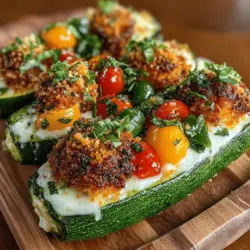 Mozzarella Basil Stuffed Zucchini Boats: Step-by-Step Instructions, Serving Suggestions, and More