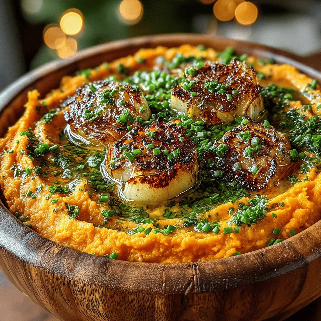 When it comes to comfort food, few dishes can compete with Creamy Roasted Garlic Sweet Potato Mash. This delightful recipe transforms humble sweet potatoes into a velvety mash that is infused with the rich, savory flavor of roasted garlic. Not only is this dish a feast for the palate, but it also brings a wealth of nutritional benefits to the table, making it a wonderful addition to any meal.