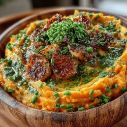 Creamy Roasted Garlic Sweet Potato Mash