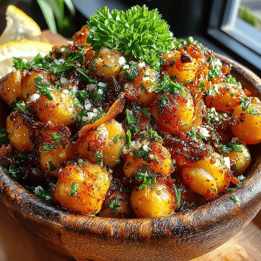 Crispy Garlic Herb Roasted Chickpeas are more than just a delightful snack; they're a versatile ingredient that can elevate a variety of dishes, from salads to soups, or serve as a satisfying stand-alone treat. This recipe not only satisfies your cravings for something crunchy but also offers a healthful alternative to traditional snack options. Packed with protein and bursting with flavor, these roasted chickpeas are an ideal choice for anyone looking to enjoy a nutritious and delicious nibble.